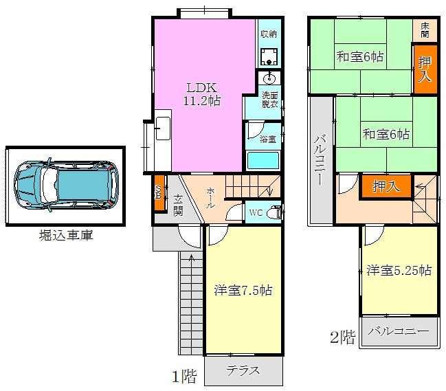 緑が丘１丁目貸家