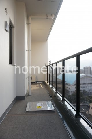 熊本市中央区九品寺２丁目の賃貸マンションのバルコニー