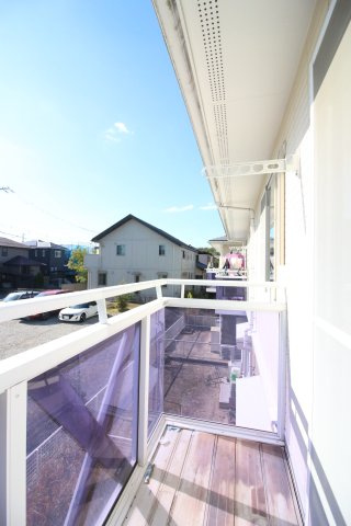 タウン三好ケ丘D棟のバルコニー