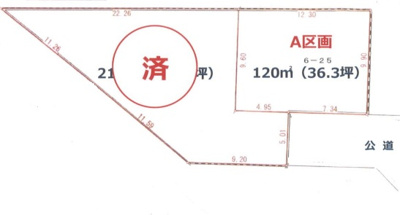 【区画図】 | 立川市西砂町2丁目（土地）