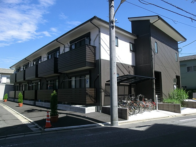 ハレアカラの外観|ツートンカラーのオシャレな外観です。