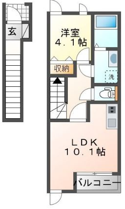 カーサ美輪Ⅱの間取り