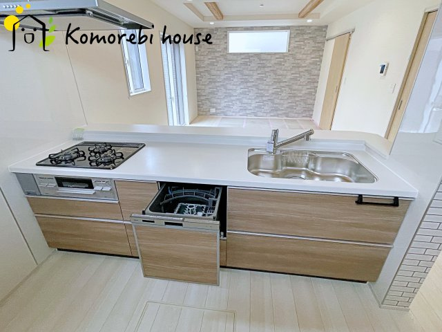 北本市中丸7丁目　新築一戸建て　ブルーミングガーデン　03のキッチン|26.6.22　撮影済み