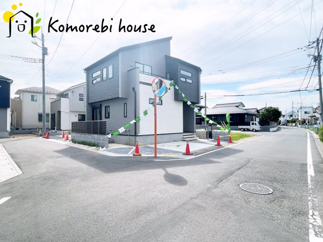 北本市中丸7丁目　新築一戸建て　ブルーミングガーデン　03の前面道路含む現地写真|26.7.11　撮影済み