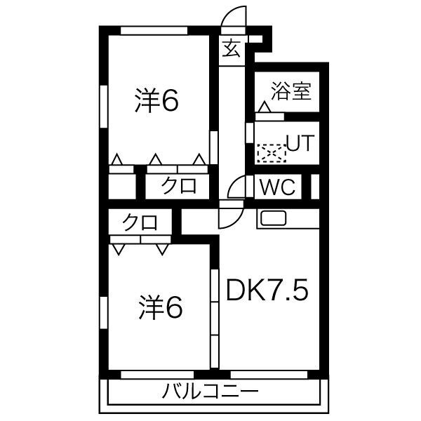 プロムナード23　　刈谷市近郊の賃貸ならクラスホーム刈谷店の間取り