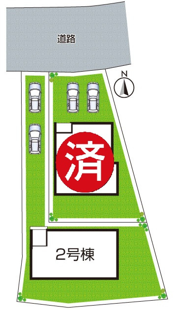 ★宇治市莵道池山　第1期　新築一戸建ての区画図|全2区画