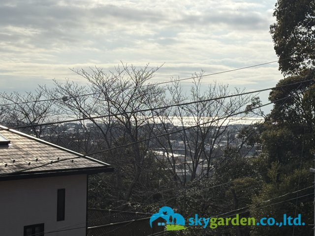 藤沢市片瀬山１丁目　新築戸建　全2号1号棟の展望|相模湾を望む高台