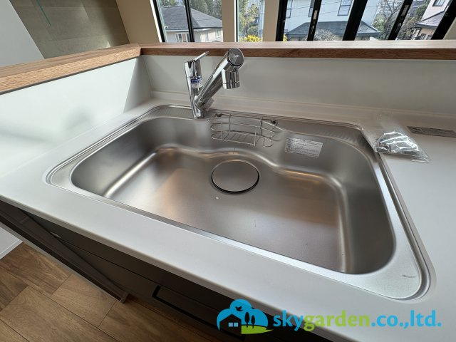 藤沢市片瀬山１丁目　新築戸建　全2号1号棟のキッチン|シンク