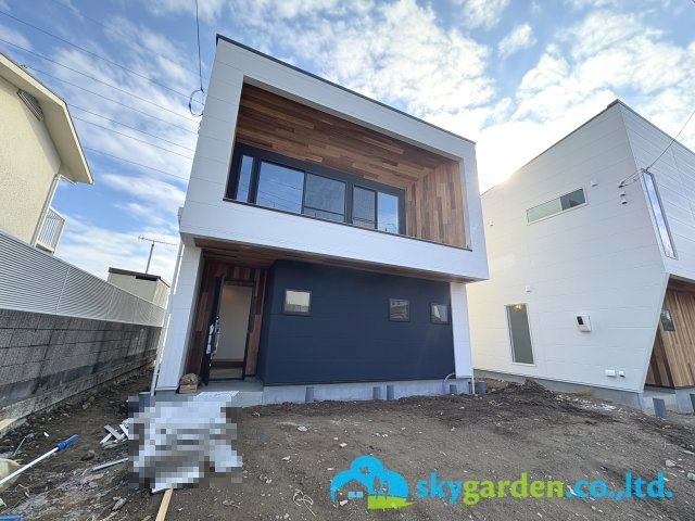 藤沢市片瀬山１丁目　新築戸建　全2号1号棟の外観|令和8年3月16日撮影（工事中）