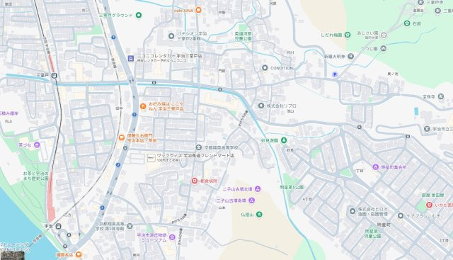 宇治市莵道池山　第1期　新築一戸建ての地図