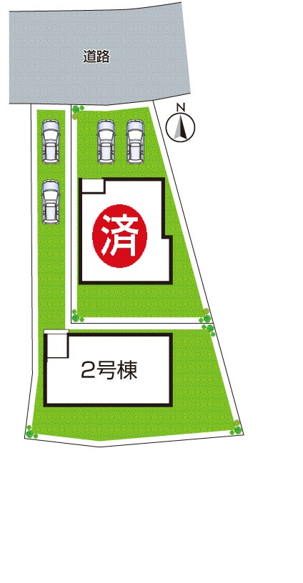 宇治市莵道池山　第1期　新築一戸建ての区画図|全2区画