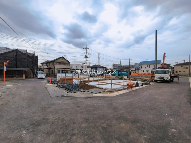 北本市中丸7丁目　新築一戸建て　ブルーミングガーデン　04の前面道路含む現地写真|撮影：'26/03/18