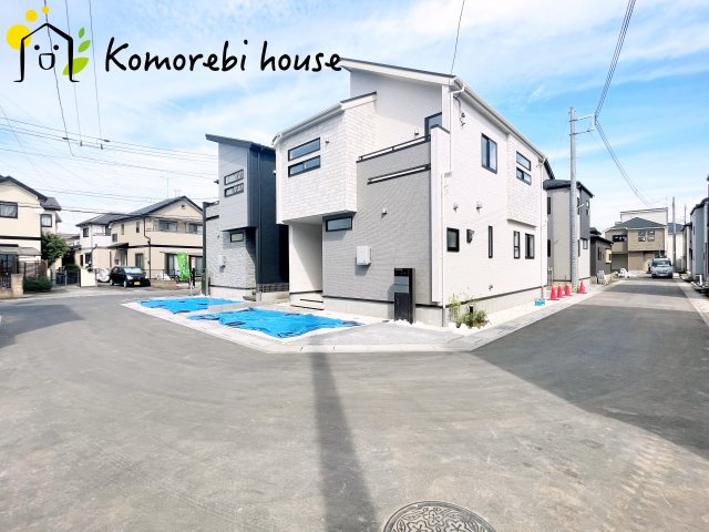 北本市中丸7丁目　新築一戸建て　ブルーミングガーデン　04の前面道路含む現地写真|26.7.11　撮影済み