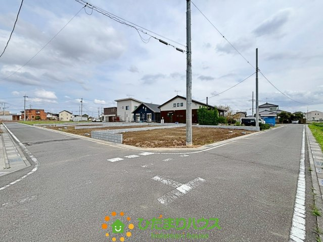 加須市北下新井第５　新築一戸建て　01　クレイドルガーデンの前面道路含む現地写真|2026/4/6　撮影