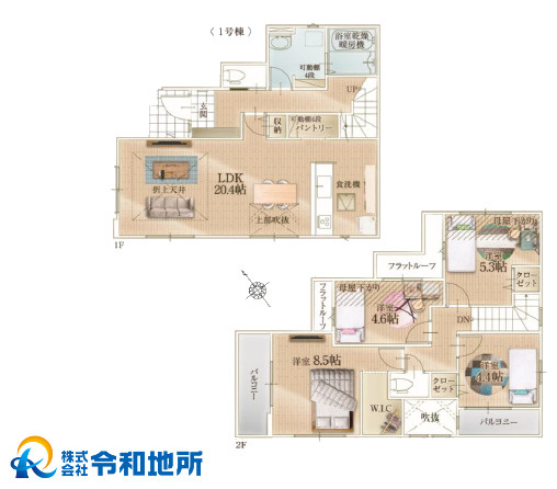 新築戸建　茅ヶ崎市松が丘2丁目の間取り