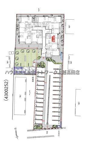 シャーメゾン北城の区画図|配置図