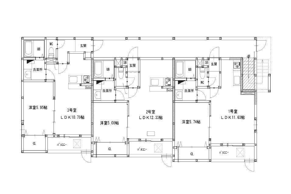 メゾンクレール竹下駅前弐番館の間取り