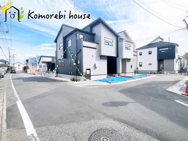 北本市中丸7丁目　新築一戸建て　ブルーミングガーデン　05の前面道路含む現地写真|26.7.11　撮影済み