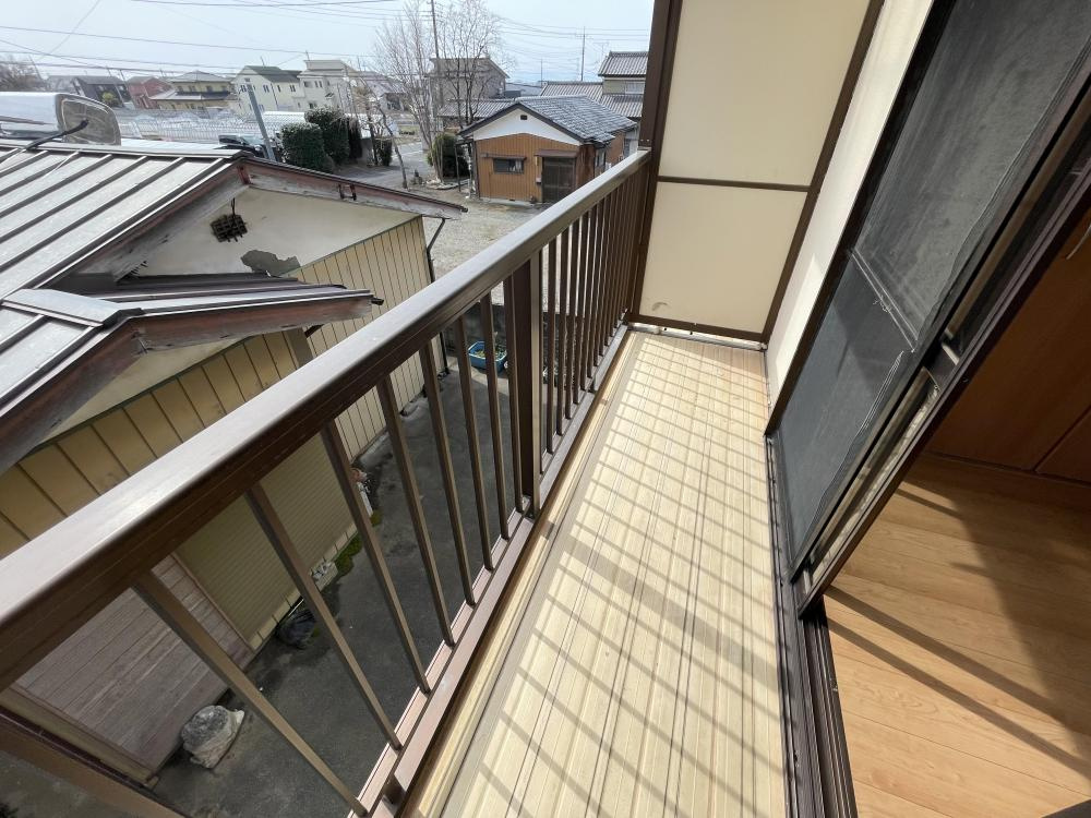 山形ハイツのバルコニー