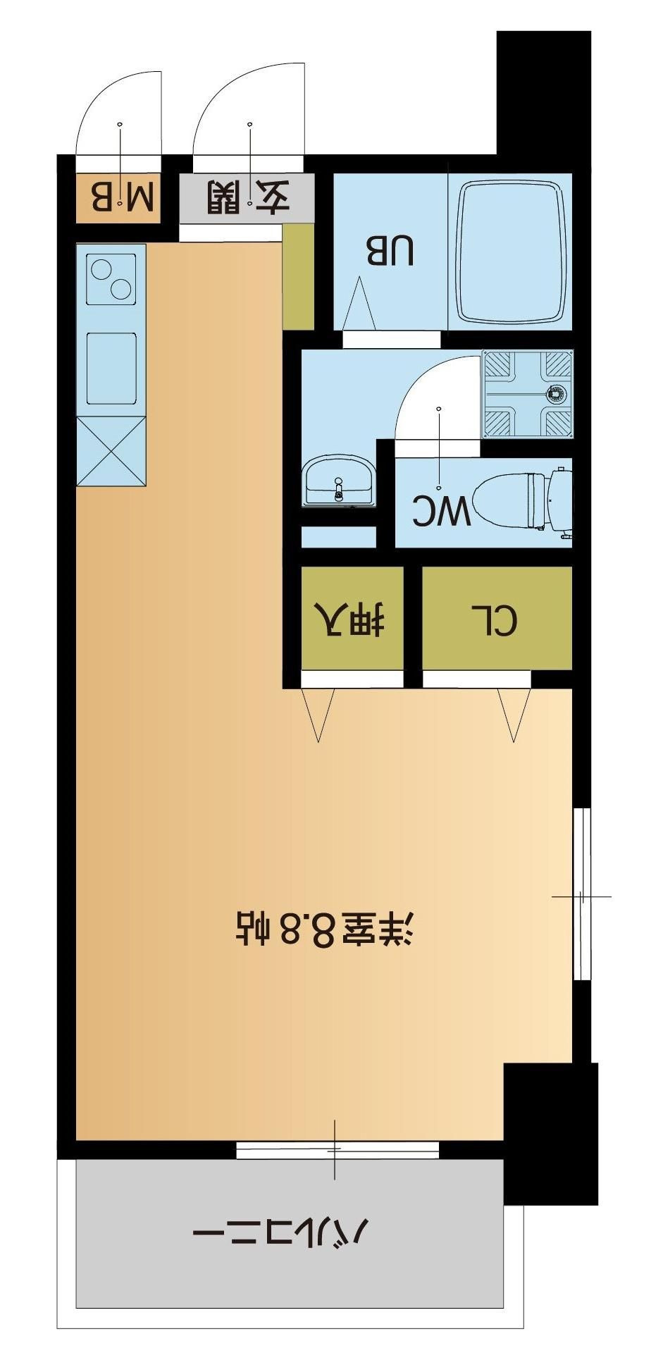 サンプレイス大橋Ⅱの間取り