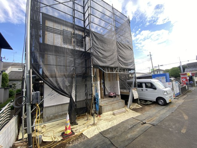 新座市あたご　新築1棟の前面道路含む現地写真