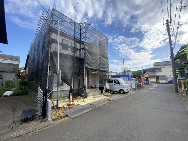 新座市あたご　新築1棟の前面道路含む現地写真