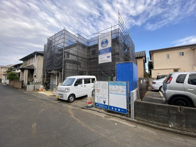新座市あたご　新築1棟の前面道路含む現地写真