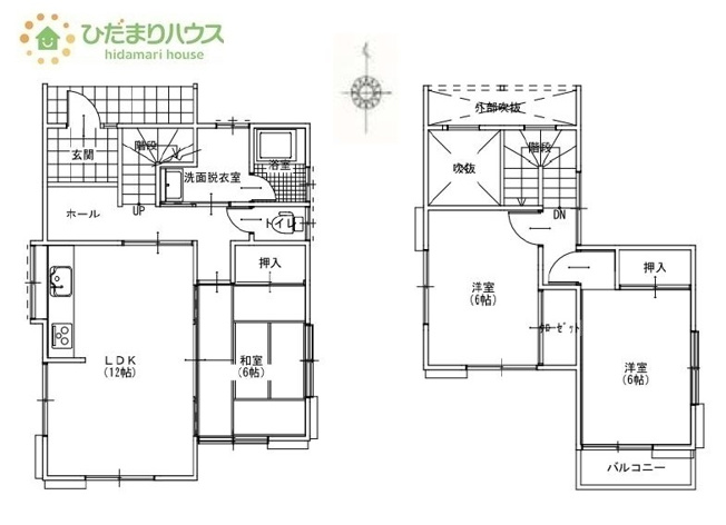 【間取り】 | 土浦市右籾1期　中古戸建 | 赤ちゃんスペースや客間など、多彩な用途で使用できる和室☆