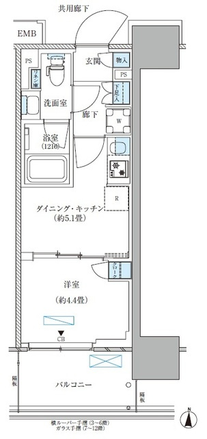 パークアクシス西大島コンフォートスクエアの間取り