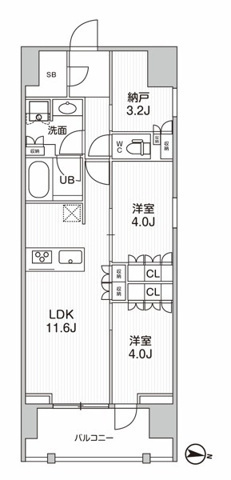 【間取り】 | シーズンフラッツ押上フィオーレ