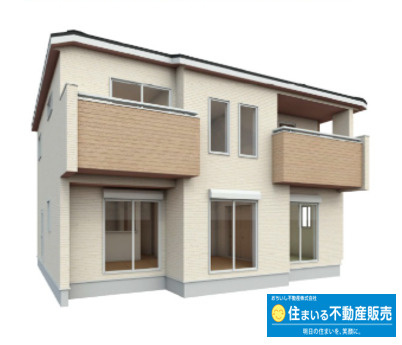 福岡市今宿上ノ原　4号棟の外観パース