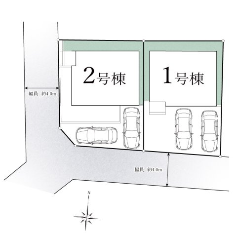 【区画図】 | ご家族様のプライベート空間が確保できる素敵な間取りです。また敷地ゆったりですので、おうち時間を楽しむのにもぴったりですね♪
