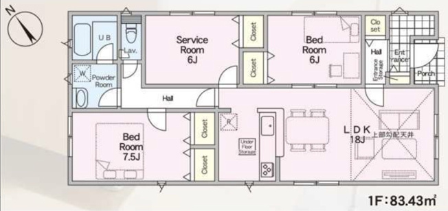 【間取り】 | 鴻巣市筑波第5 Ⅱ期　CRADLE GARDEN　新築戸建　全3棟　3号棟