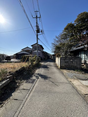 龍ケ崎市立野　土地約180坪の前面道路含む現地写真|前面道路含む現地写真