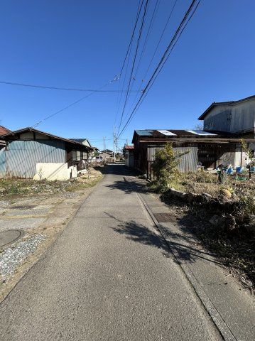龍ケ崎市立野　土地約180坪の前面道路含む現地写真|前面道路含む現地写真