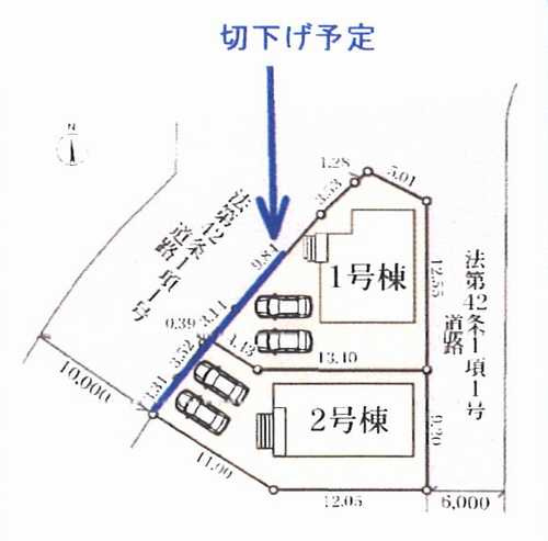 川崎市麻生区虹ヶ丘1丁目第2　新築戸建全2棟　1号棟の区画図