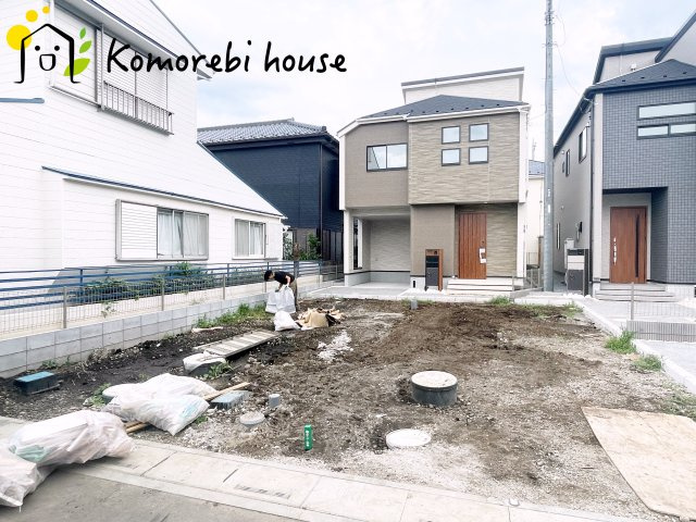 北本市中丸7丁目　新築一戸建て　ブルーミングガーデン　08の前面道路含む現地写真|前面道路含む現地写真です