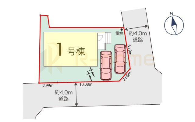 取手市野々井1期　新築戸建て　1号棟の区画図|大きなお買い物だからこそ、メリット・デメリットを伝えさせて頂きます。
R-homeにお任せください♪