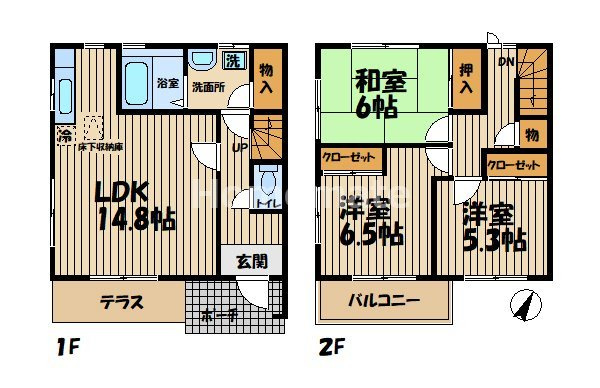 【間取り】 | アイリス参番館