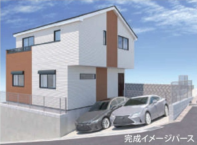 【横浜市旭区笹野台4丁目38-9新築戸建て】★仲介手数料無料★（笹野台小学校・希望が丘中学校）の外観パース
