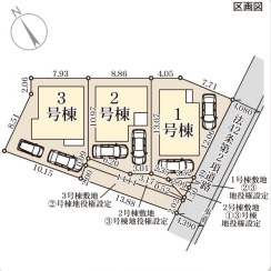リーブルガーデン豊見城市我那覇1期の区画図