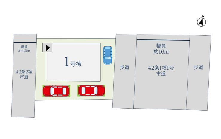 佐賀市田代1丁目１期の区画図