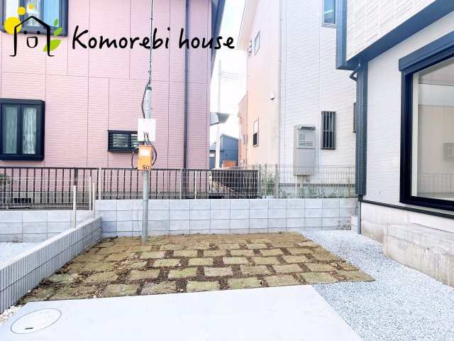 北本市中丸7丁目　新築一戸建て　ブルーミングガーデン　11の庭|お庭でゆったりと過ごせます