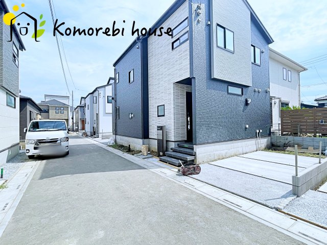 北本市中丸7丁目　新築一戸建て　ブルーミングガーデン　11の前面道路含む現地写真|26.7.30　撮影済み