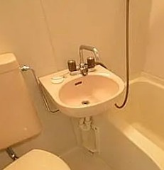 八王子市散田町３丁目のアパートの洗面所
