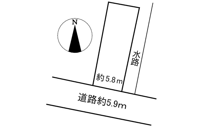 土地　加納三笠町１丁目の土地図
