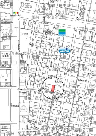 土地　加納三笠町１丁目の地図