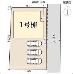 リーブルガーデン香芝下田西3期の区画図
