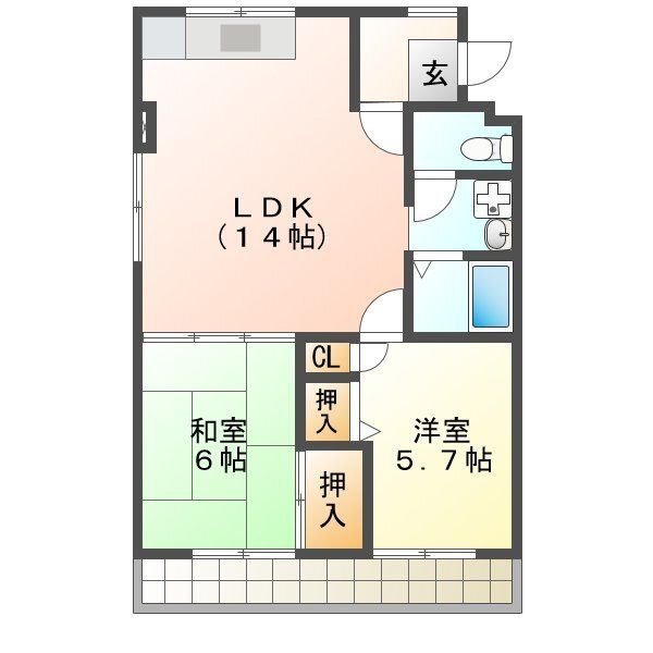 グリーンハイツ東山の間取り