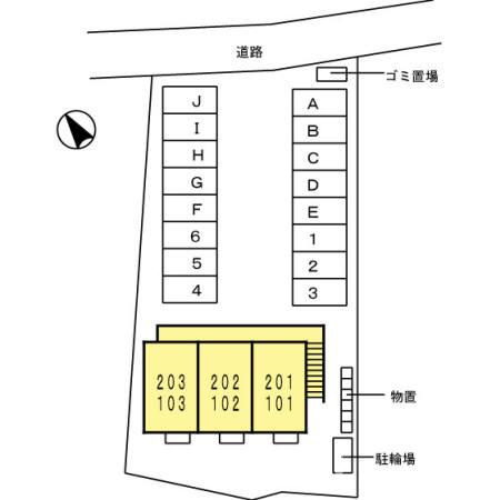 セレーノローザの区画図